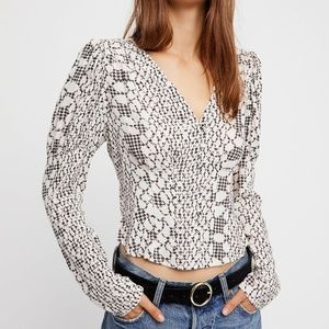 Free People Tops - Free People Black and White Blouse Free People Tops - Free People Black and White Blouse